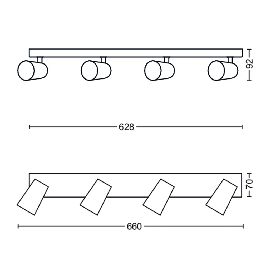 KOHTVALGUSTI PAISLEY 4XNW 230V VALGE