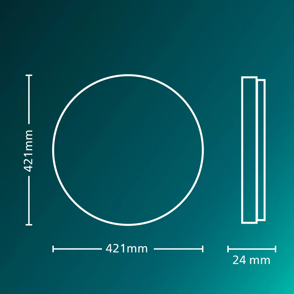 PLAFOON VALEN CL650 22W 2200-6500K VALGE