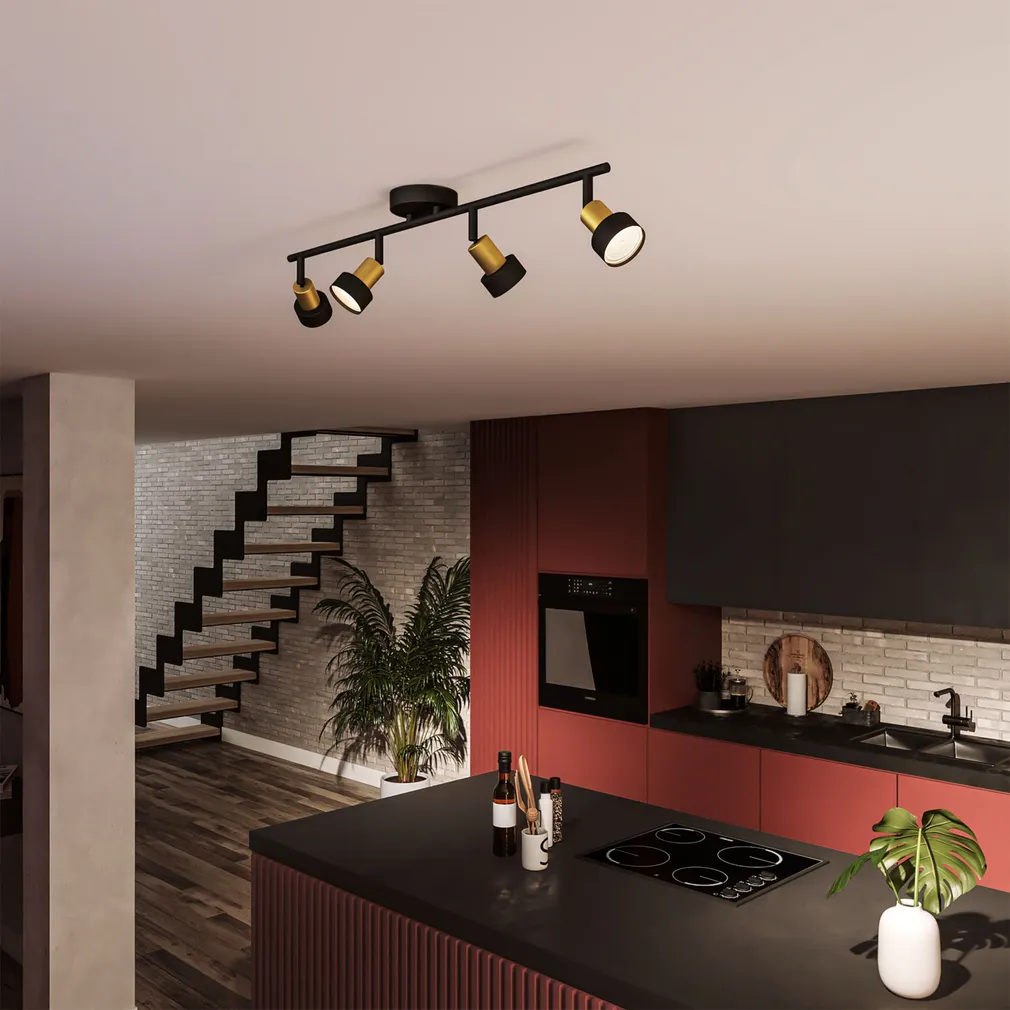 KOHTVALGUSTI CONDUIT SPOT 4X35W MUST-MESSING