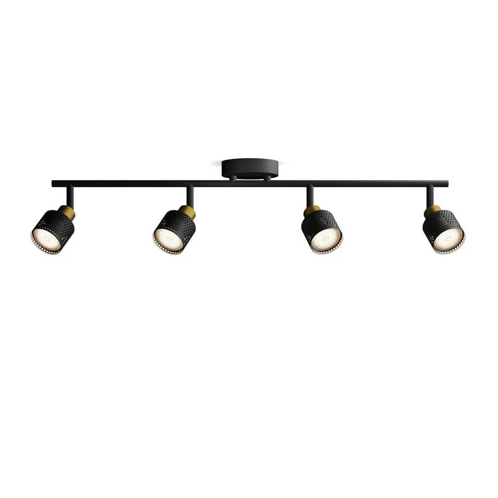 KOHTVALGUSTI NIALL SPOT 4X35W MUST-MESSING