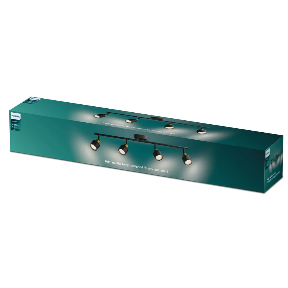 KOHTVALGUSTI NIALL SPOT 4X35W MUST-MESSING