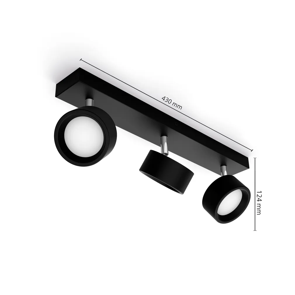 KOHTVALGUSTI BRACIA SPOT 3X5.5W 2700K MUST