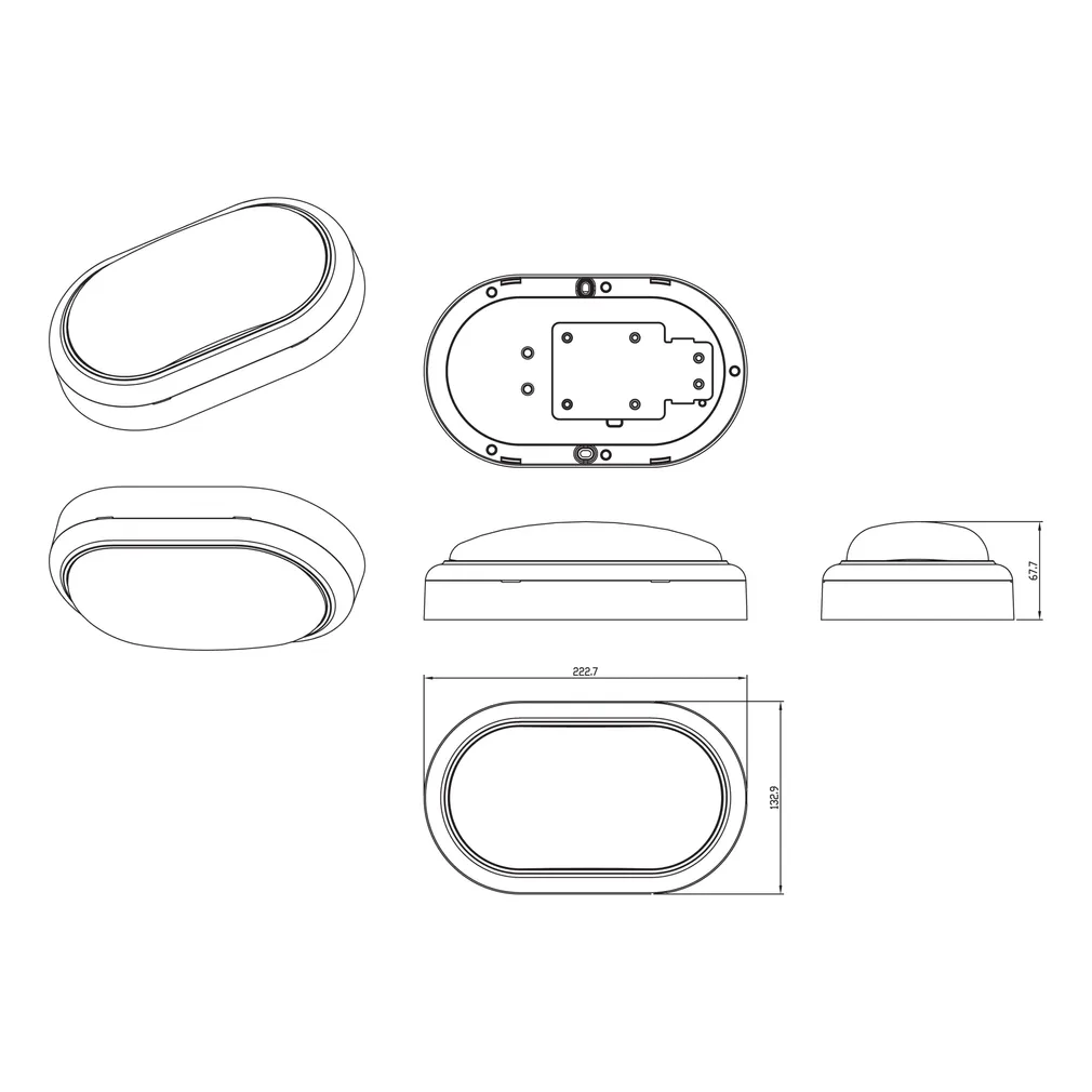 SEINALAMP PROJECTLINE 1400LM 4000K OVAAL