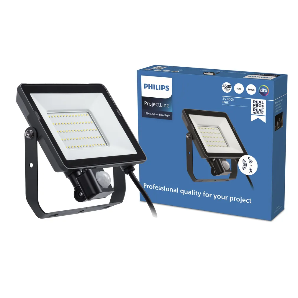 LED PROŽEKTOR PROJECTLINE 50W 3000K SENSOR