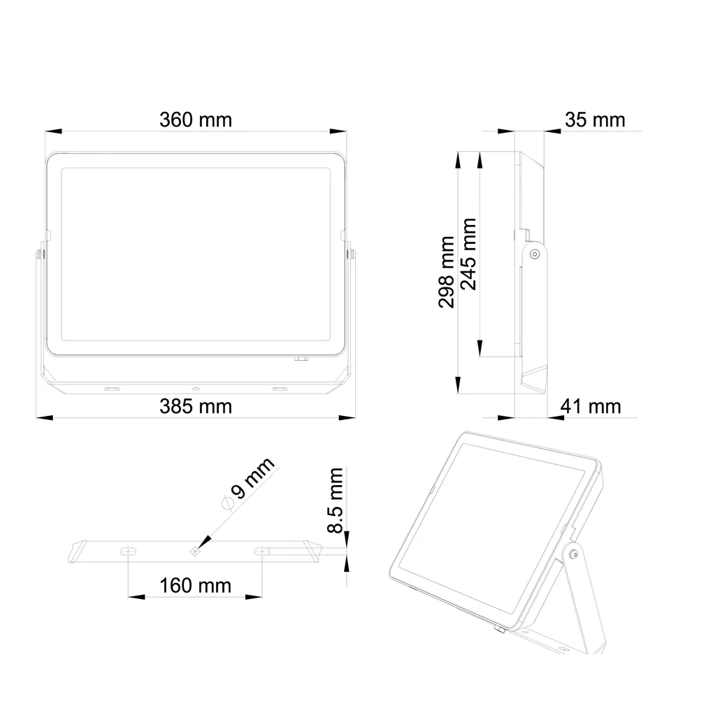 LED PROŽEKTOR PROJECTLINE 150W 3000K
