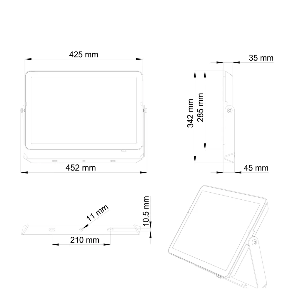 LED PROŽEKTOR PROJECTLINE 200W 3000K