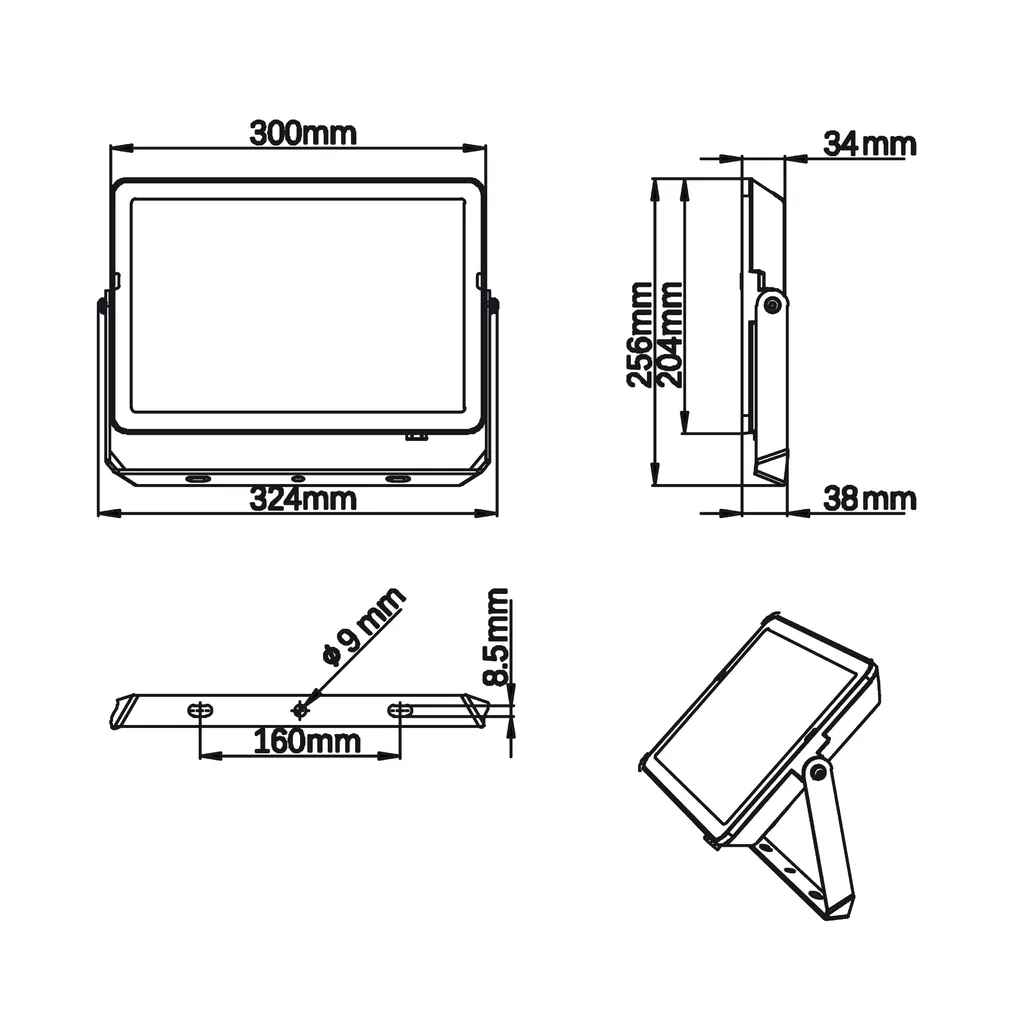 LED PROŽEKTOR PROJECTLINE 100W 4000K