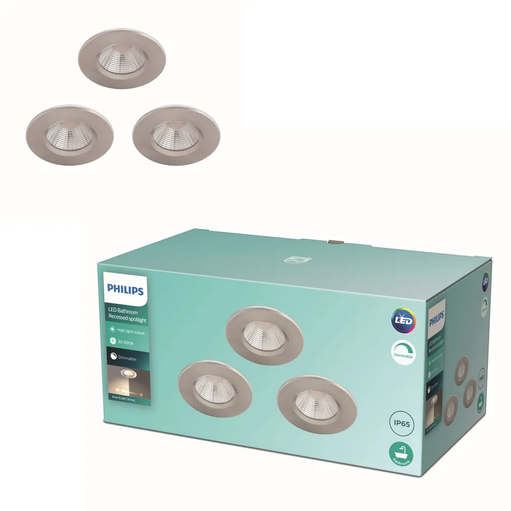 ALLVALGUSTI DIVE SL261 070 5.5W 2700K IP65R NIKKEL 3TK