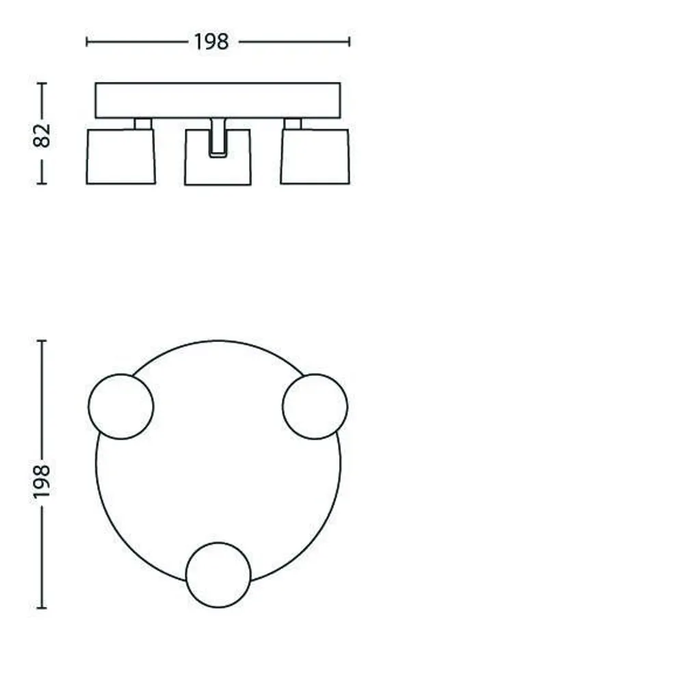 KOHTVALGUSTI STAR 3X4.5W SELV ALUMIINIUM