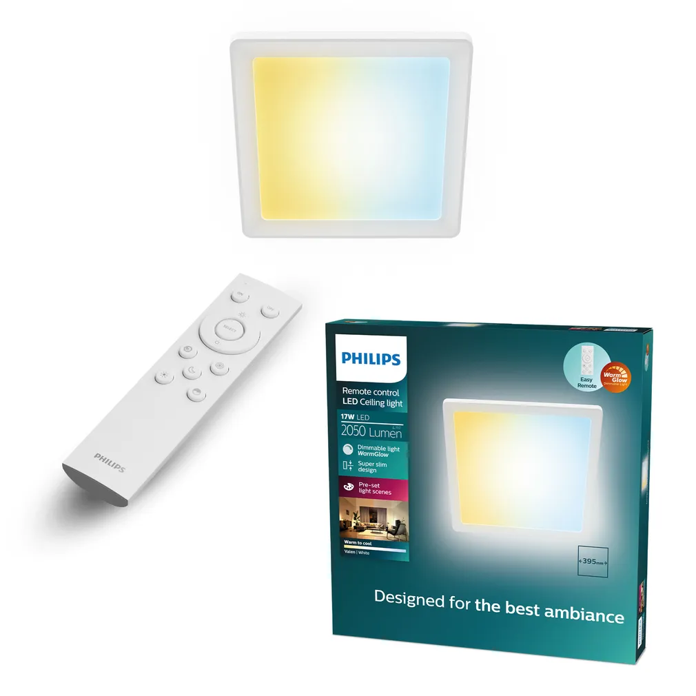 PLAFOON VALEN CL650 17W 22-27-40-6500K RUUT VALGE