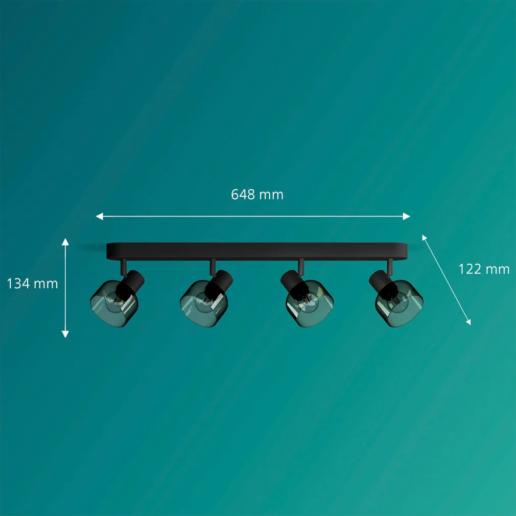 KOHTVALGUSTI SLEET SPOT 4X25W MUST