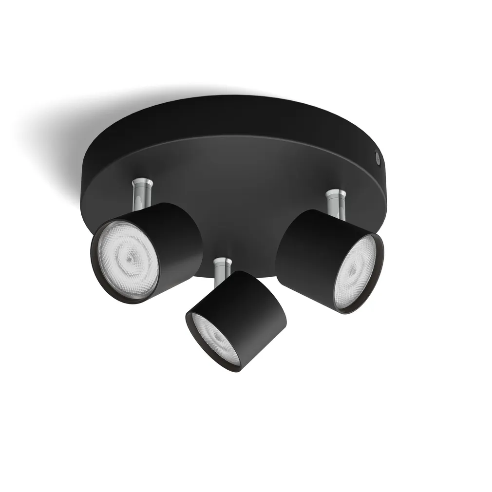 KOHTVALGUSTI STAR 3X4.5W SELV MUST