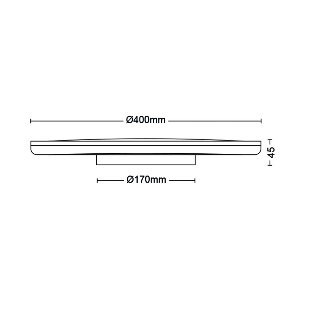 PLAFOON OZZIET CL570 SS 22W 2700K MUST