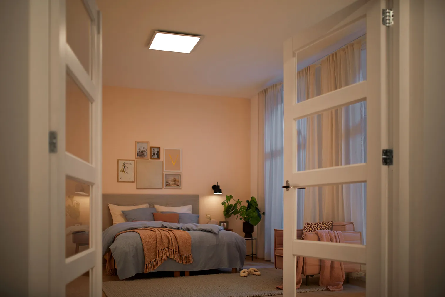 PLAFOON TOUCH CL560 SS 36W 2700K RUUT VALGE