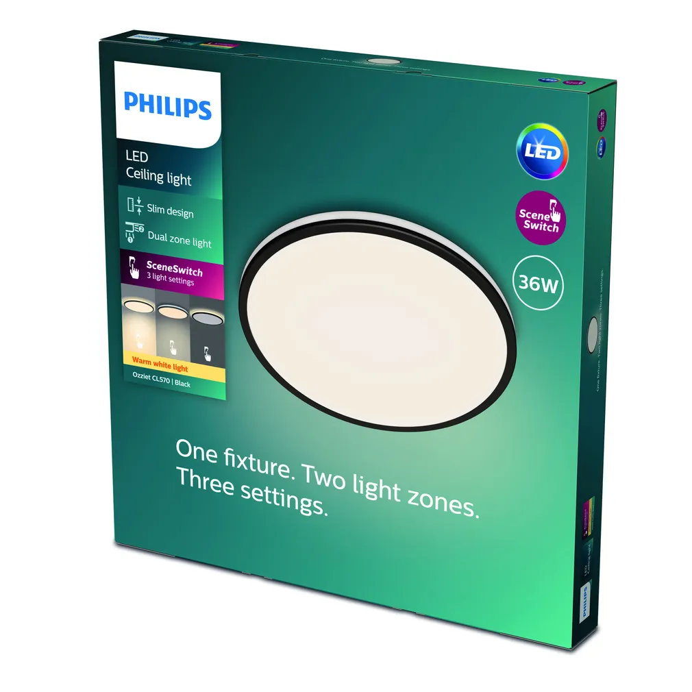 PLAFOON OZZIET CL570 SS 36W 2700K MUST