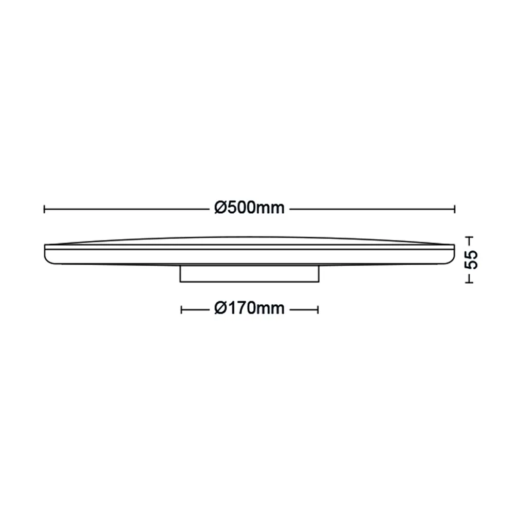 PLAFOON OZZIET CL570 SS 36W 2700K MUST