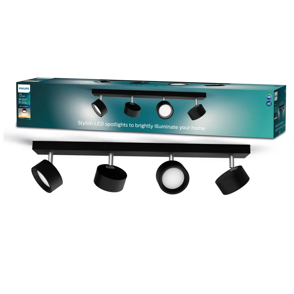 KOHTVALGUSTI BRACIA SPOT 4X5.5W 2700K MUST