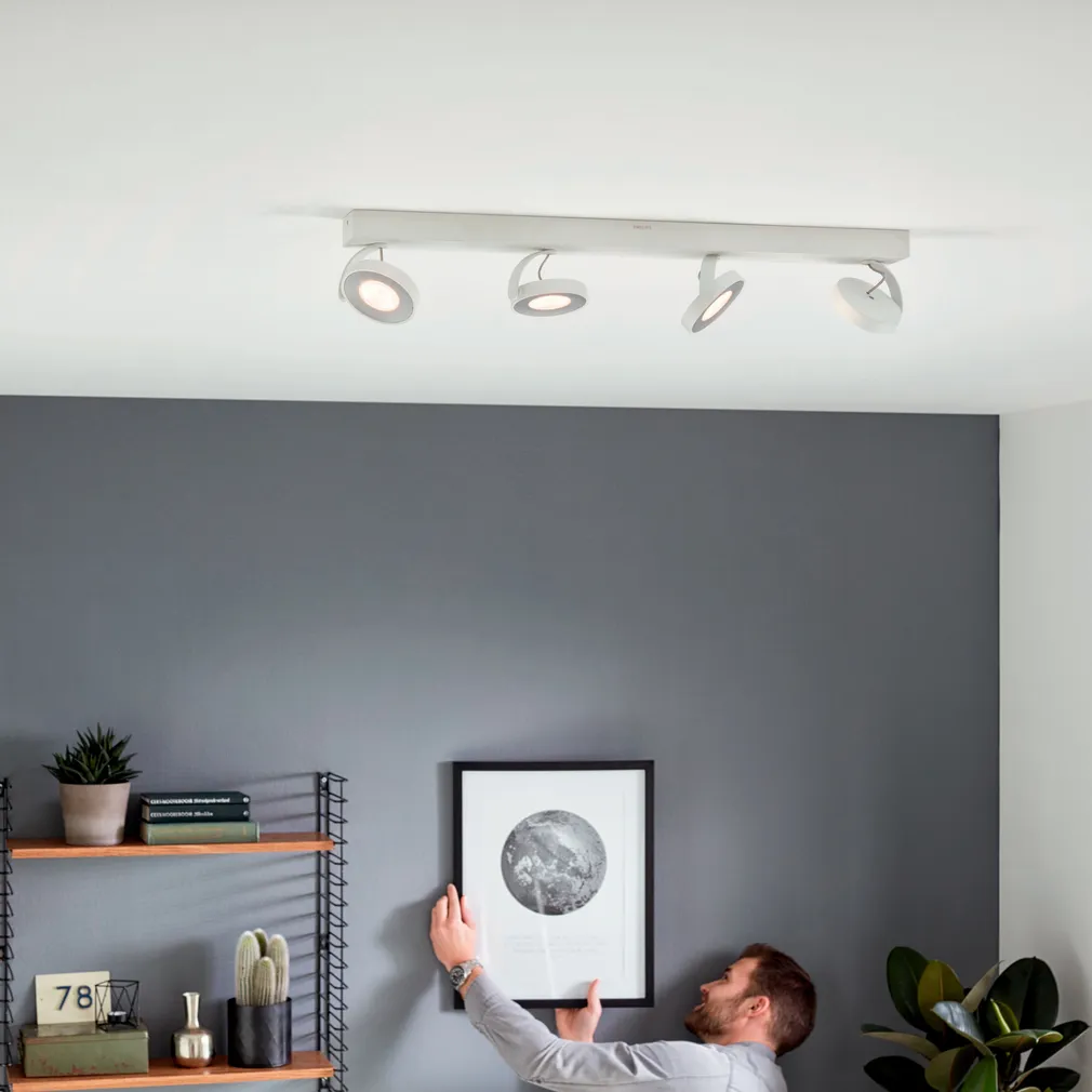 KOHTVALGUSTI CLOCKWORK 4X4.5W SELV VALGE