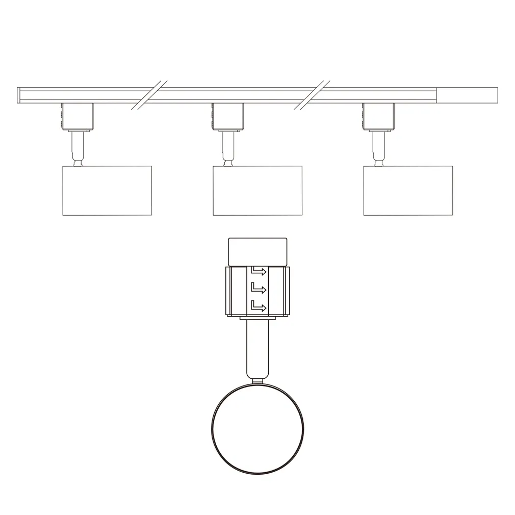 SIINIVALGUSTI EASYLINK ZILO SP 3X5W MUST