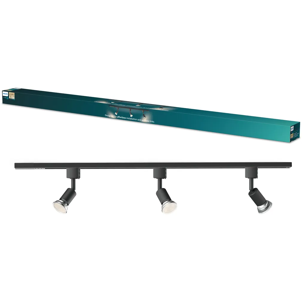 SIINIVALGUSTI EASYLINK TOBIA SP 3X5W MUST