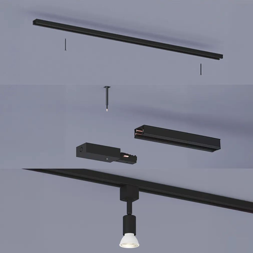 SIINIVALGUSTI EASYLINK TOBIA SP 3X5W MUST