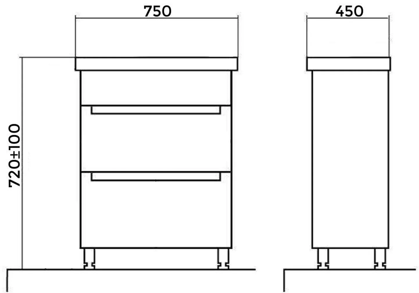VALAMUKAPP AQUALINE PREMIUM ARTE 75CM VALAMUGA MATT VALGE