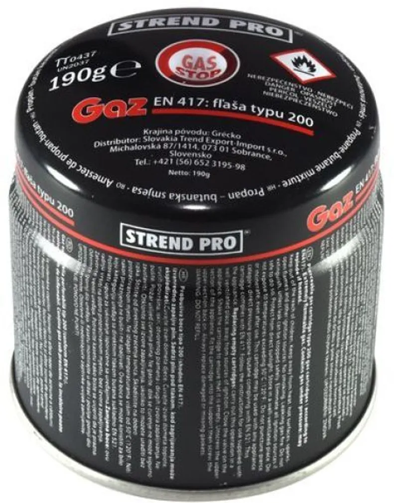 GAASIBALLOON 190G, PROPAAN-BUTAAN STOP-VENTIILIGA