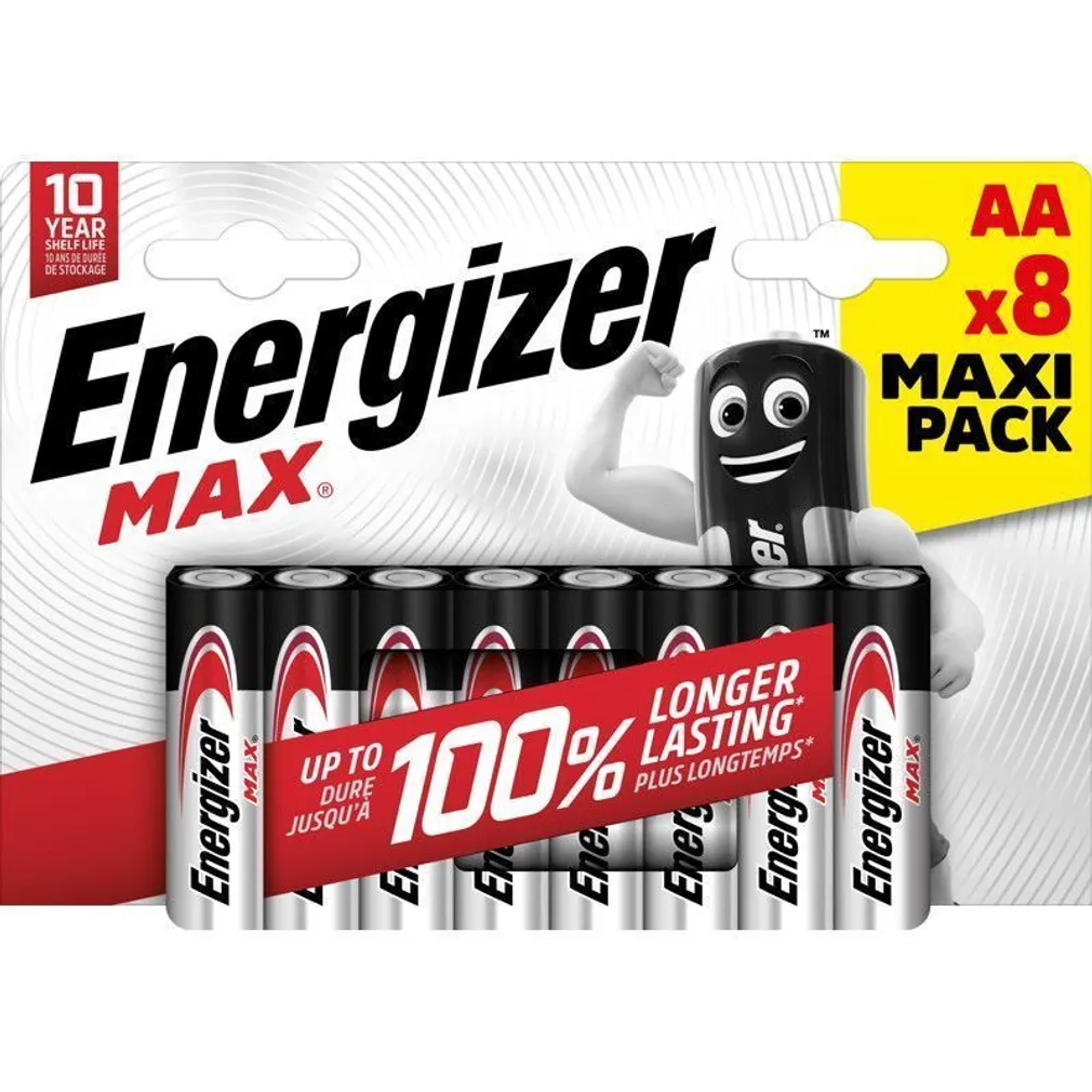 PATAREI ENERGIZER MAX ALKALINE AA 8TK PAKIS