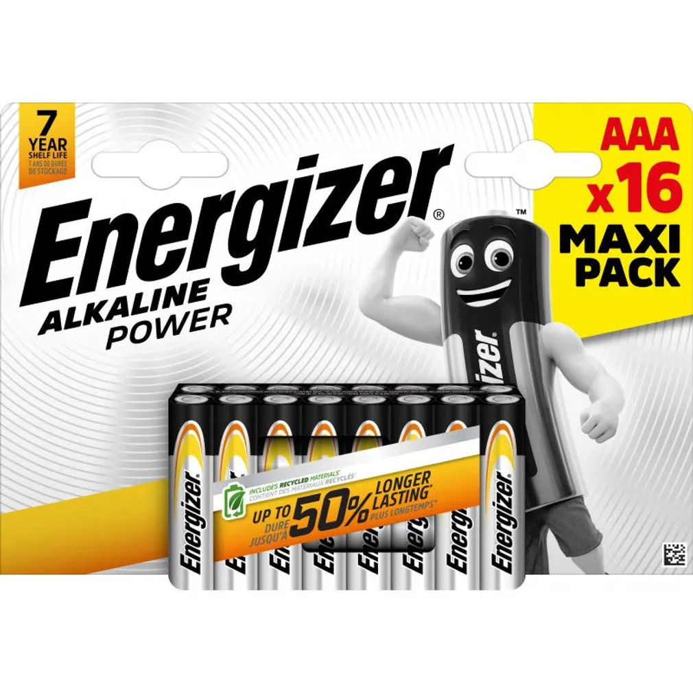 PATAREI ENERGIZER ALKALINE POWER AAA 16TK PAKIS