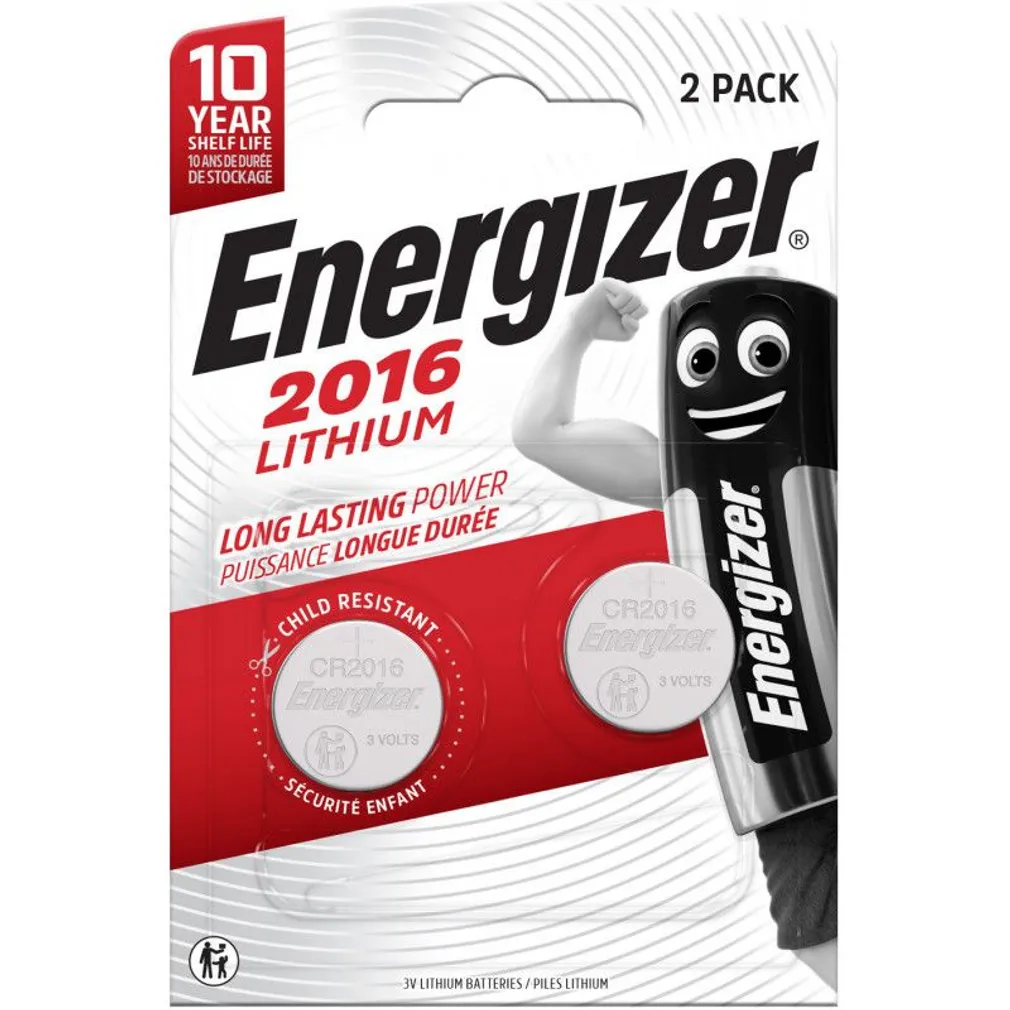 PATAREI ENERGIZER LITHIUM CR2016 2TK PAKIS