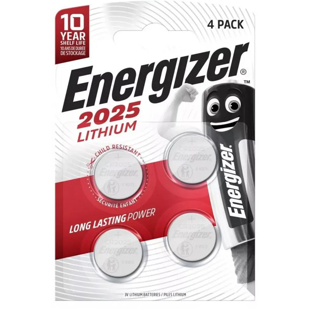 PATAREI ENERGIZER LITHIUM CR2025 4TK PAKIS