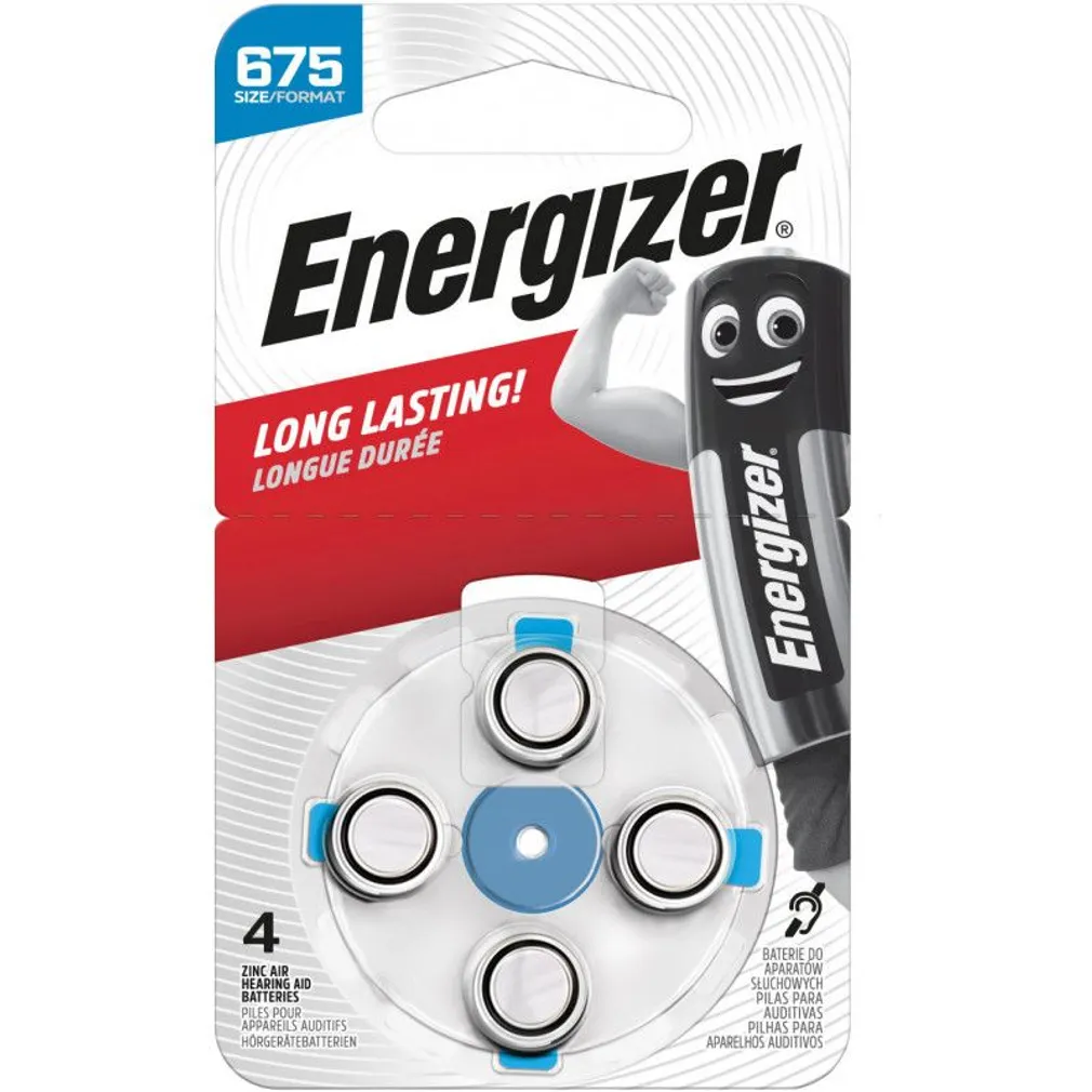 PATAREI ENERGIZER ZINC AIR AZ675DP-4, 4TK PAKIS