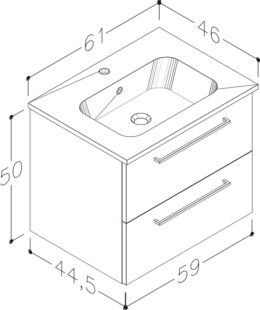 VALAMUKAPP RB BATHROOM 61CM VALAMUGA PRUUN TAMM
