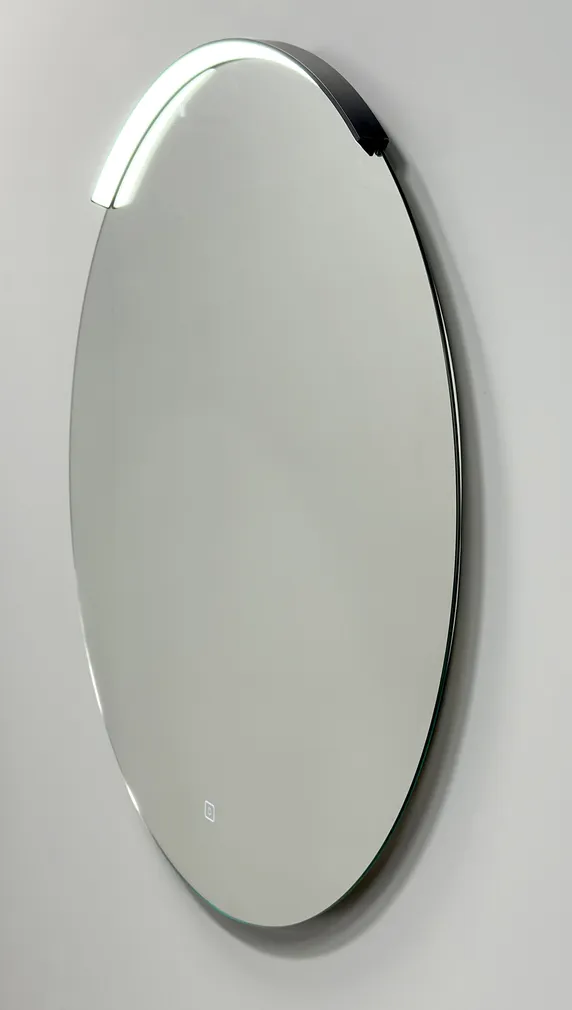 PEEGEL RB BATHROOM ÜMMARGUNE Ø80CM VALGUSTIGA MUST