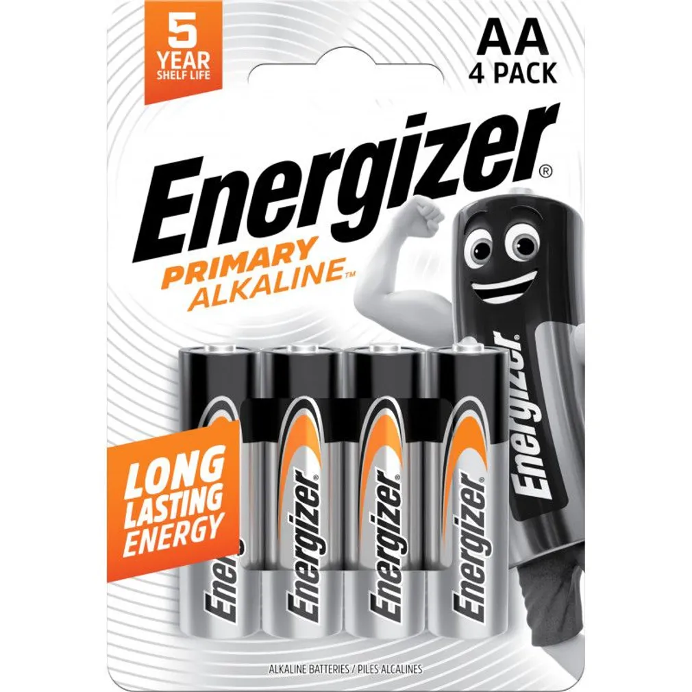 PATAREI ENERGIZER PRIMARY ALKALINE AA 4TK PAKIS