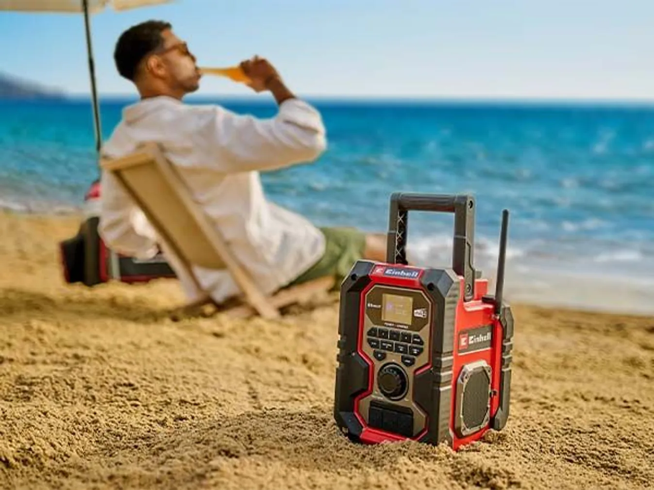 AKURAADIO EINHELL TE-CR 18 DAB+/FM/BT, ILMA AKU JA LAADIJATA