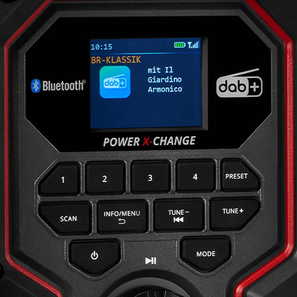 AKURAADIO EINHELL TE-CR 18 DAB+/FM/BT, ILMA AKU JA LAADIJATA