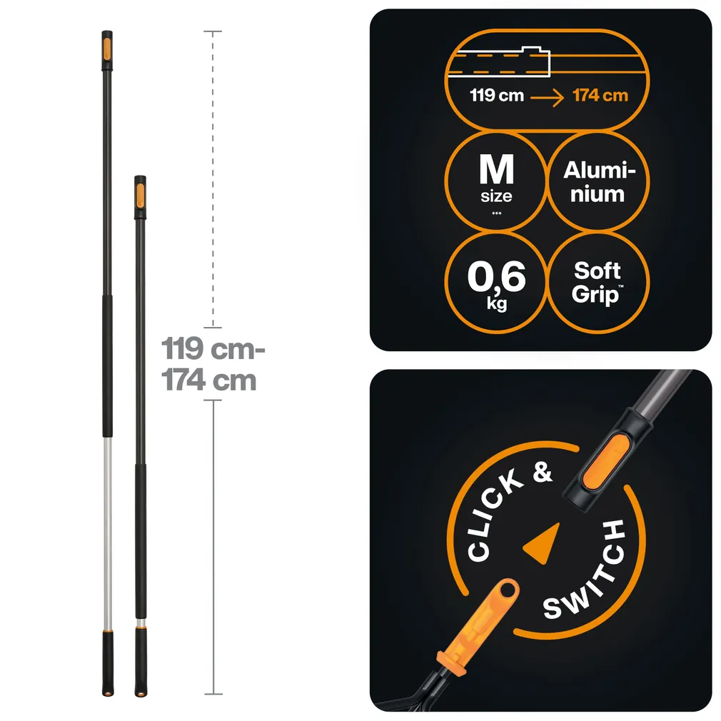 TELESKOOPVARS M FISKARS ONECLICK