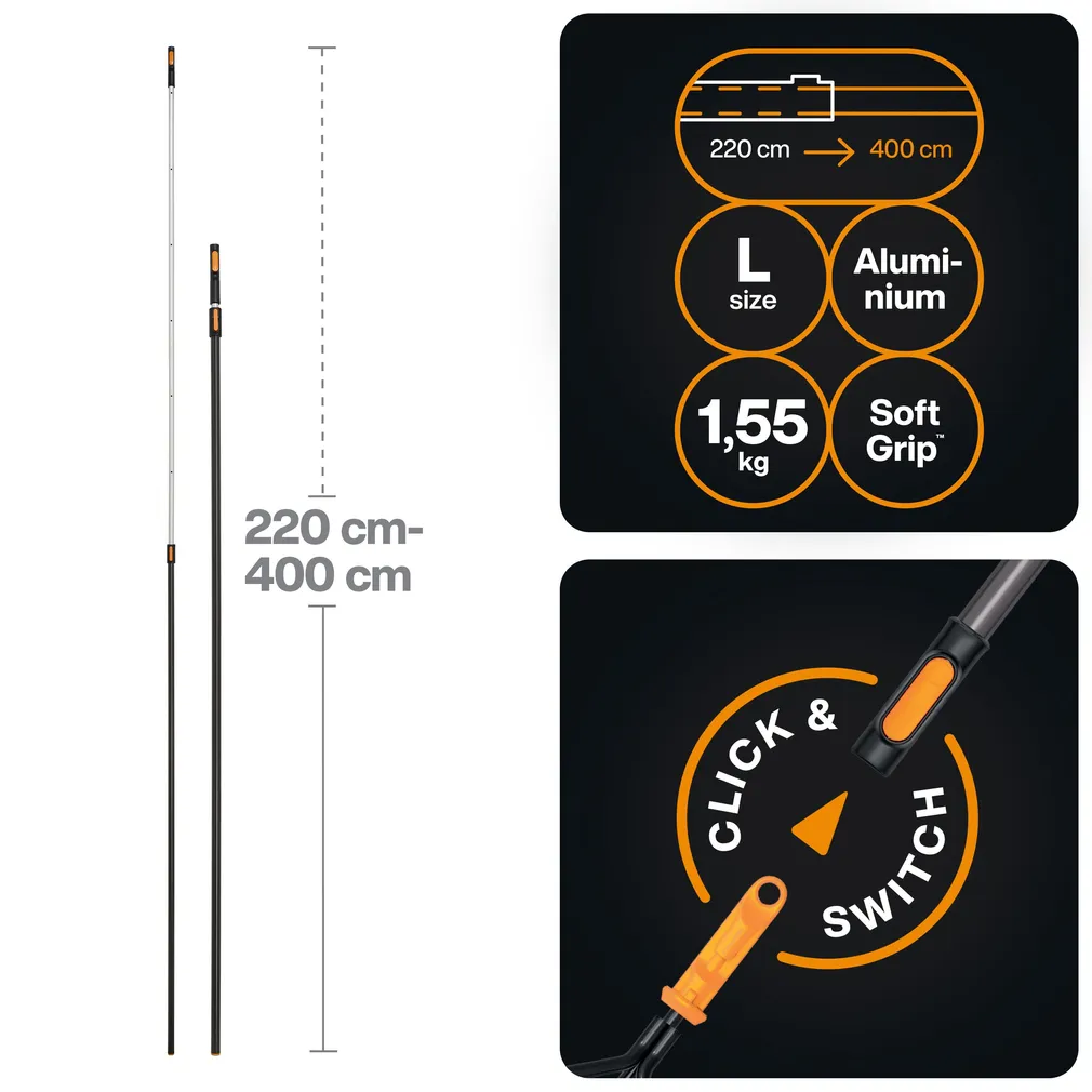 TELESKOOPVARS L FISKARS ONECLICK