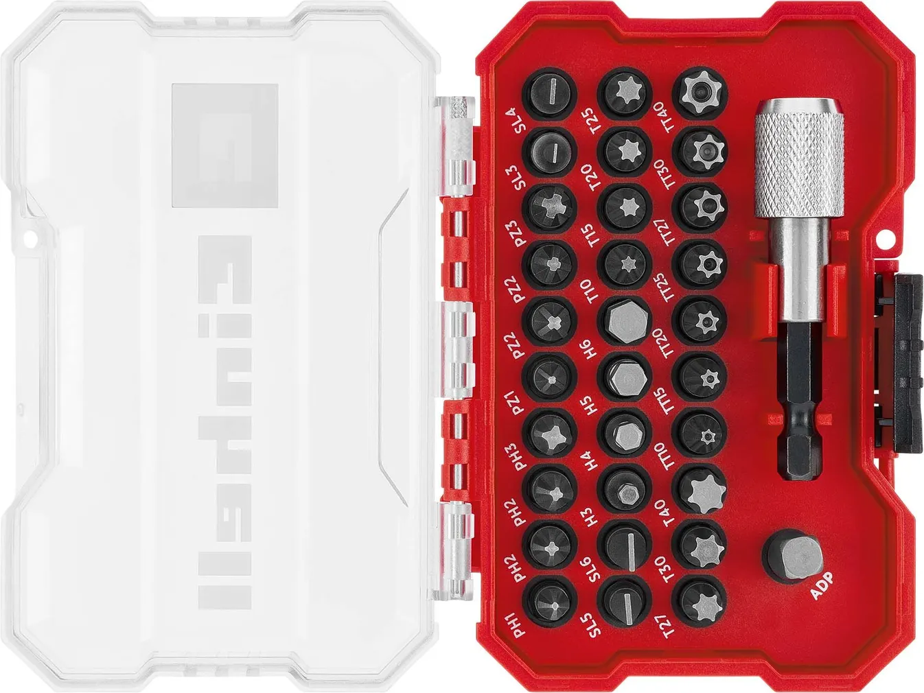 OTSIKUTE KOMPLEKT VÖÖKINNITUSEGA EINHELL XS-CASE 32-OSALINE