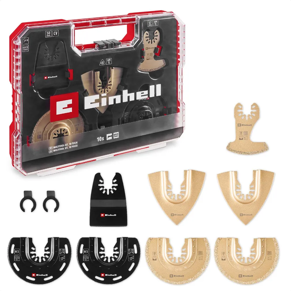 TERADE KOMPLEKT MULTITÖÖRIISTALE EINHELL XL-PLUS 10-OSALINE