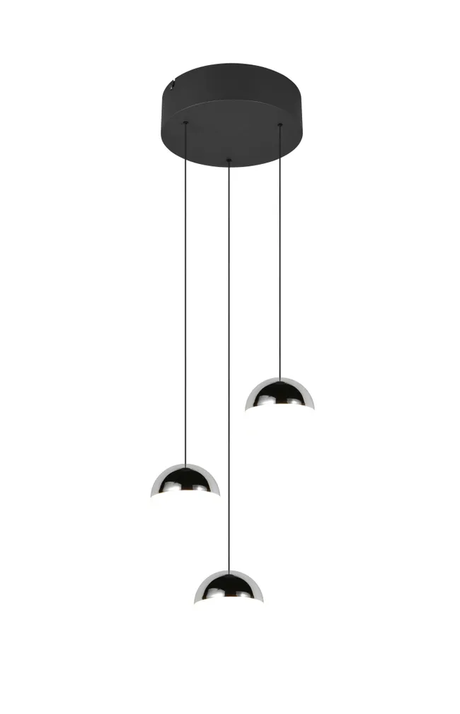 RIPPVALGUSTI REALITY SENTA LED 3 20CM MATT MUST/KROOM