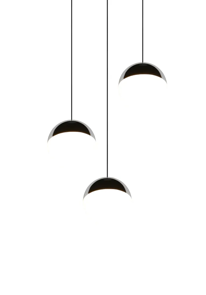 RIPPVALGUSTI REALITY SENTA LED 3 20CM MATT MUST/KROOM