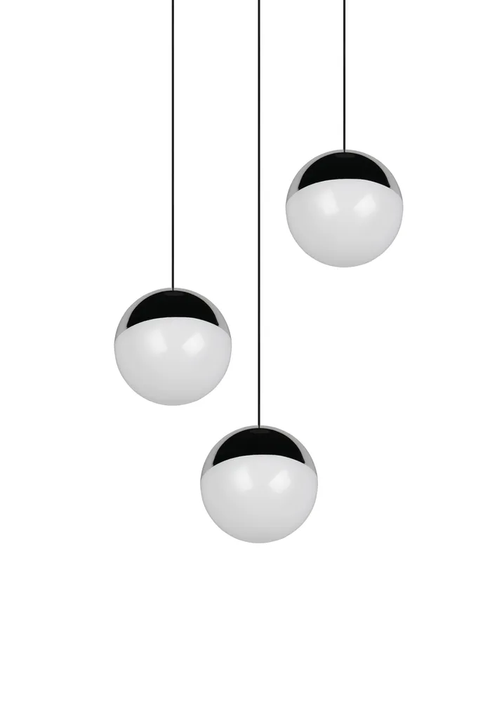 RIPPVALGUSTI REALITY SENTA LED 3 20CM MATT MUST/KROOM