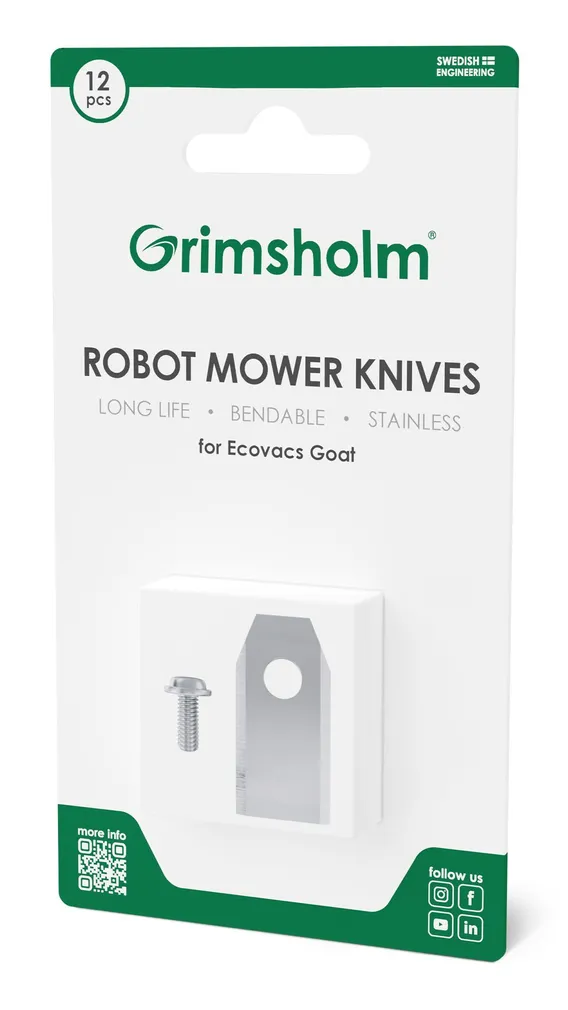 LÕIKETERADE KOMPLEKT GRIMSHOLM ECOVACS GOAT 12-OSALINE