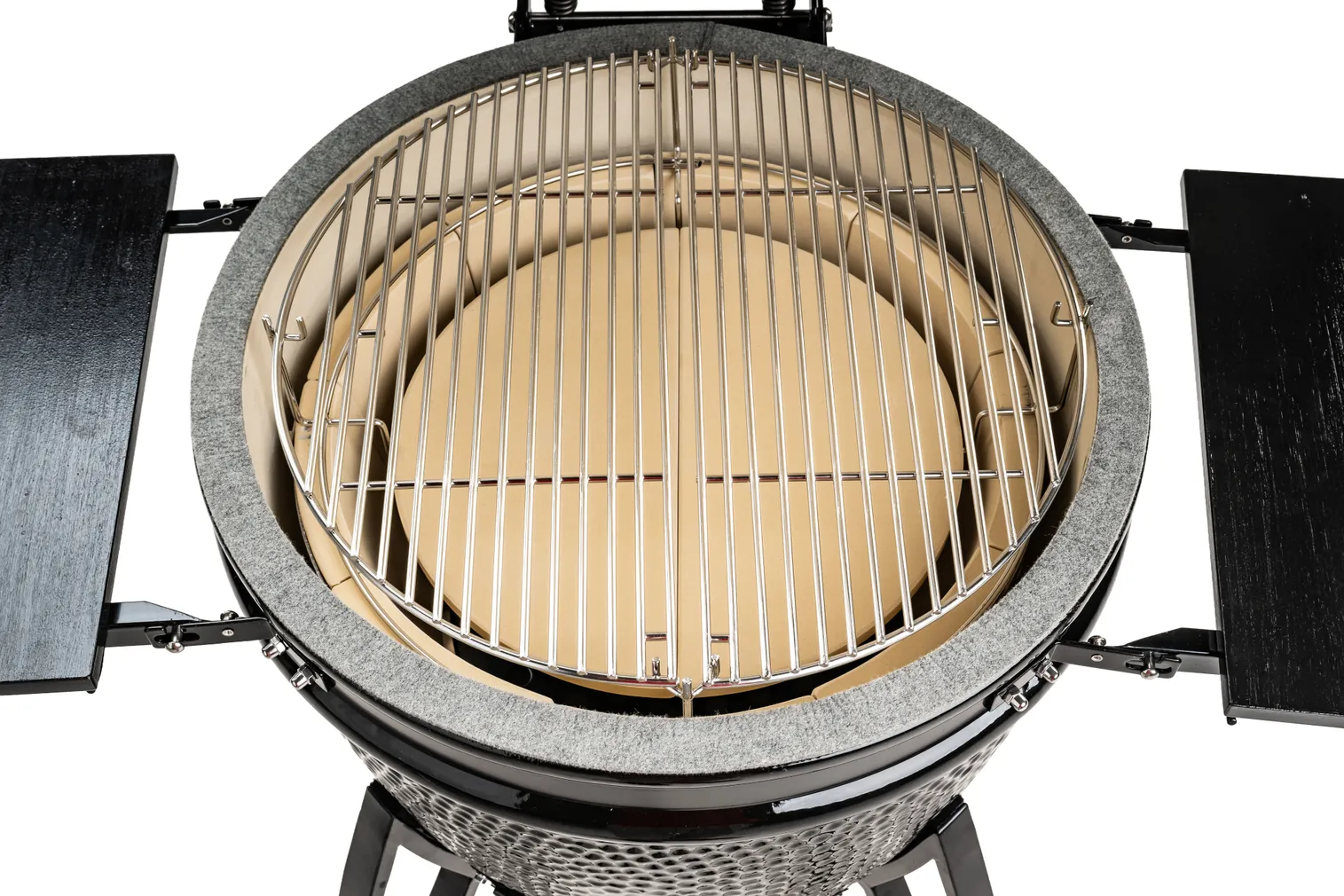 GRILL HOOVI KAMADO LARGE MUST KÜPSETUSSÜSTEEMIGA 22"