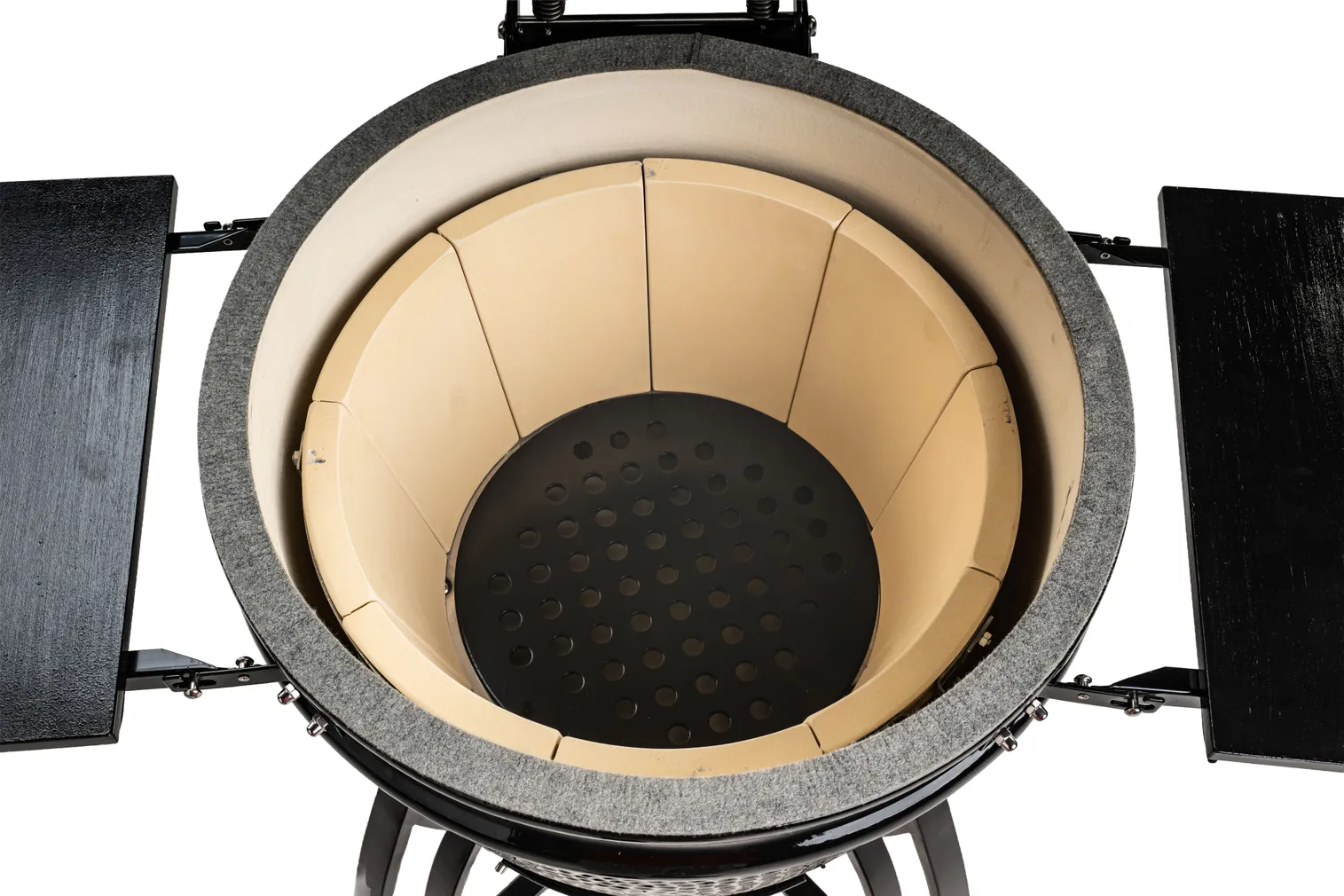 GRILL HOOVI KAMADO LARGE MUST KÜPSETUSSÜSTEEMIGA 22"