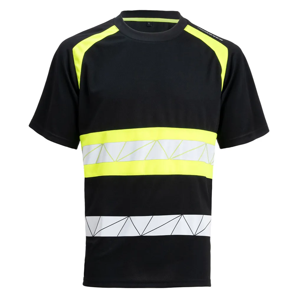 T-SÄRK WORTEX MUST/KOLLANE HELKURRIBADEGA XXL