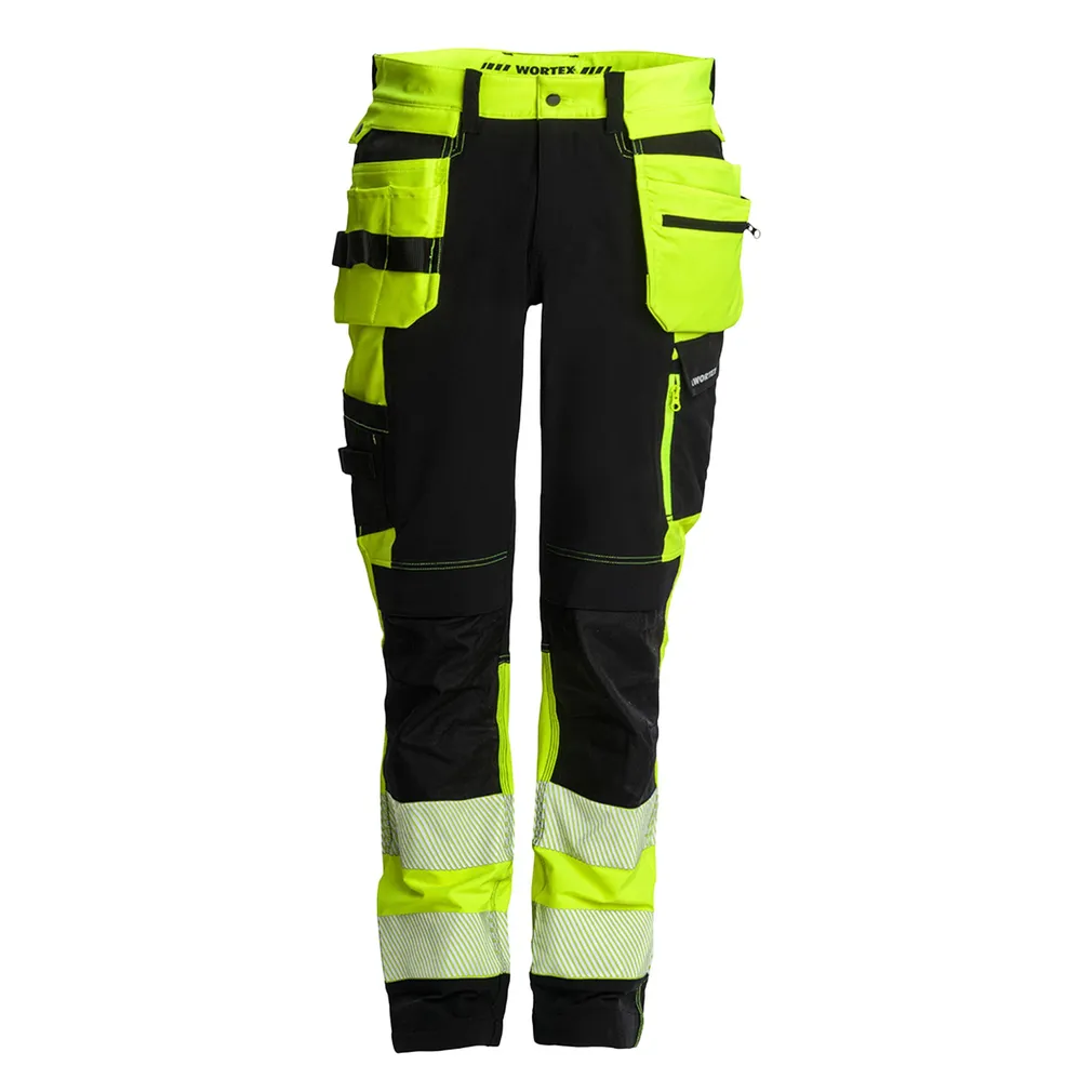 TÖÖPÜKSID WORTEX W935 RIPPTASKUTEGA STRECH, KOLLANE/MUST 50