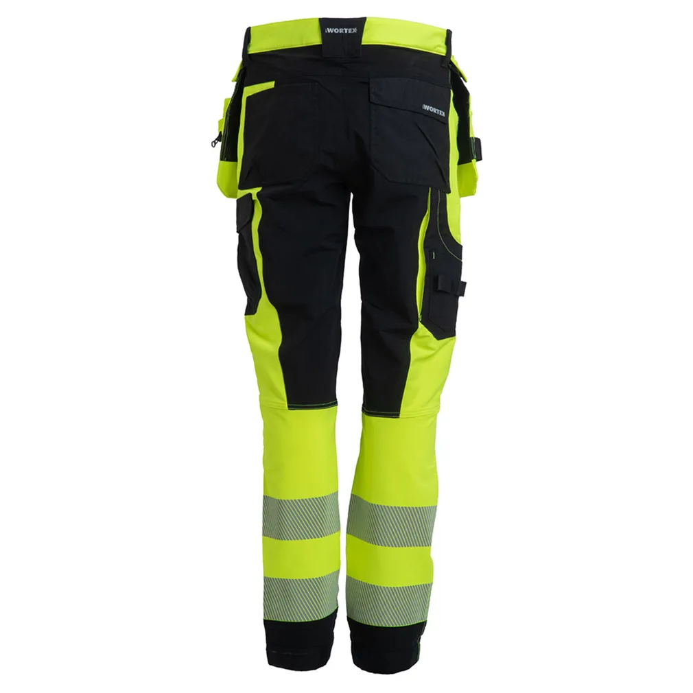 TÖÖPÜKSID WORTEX W935 RIPPTASKUTEGA STRECH, KOLLANE/MUST 56
